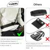 imageYuoyar 2 Packs Car Seat Belt Clips  Universal Leather Seatbelt Adjuster Clips  Seat Belt Adjuster for Adults Kids