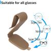 imageYuoyar 2 Packs Magnetic Sunglass Holder for Car Visor  Universal Sunglasses Clip for Different Size Eyeglasses  Convenient Interior Car Accessories GreyBeige