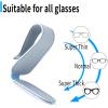 imageYuoyar 2 Packs Magnetic Sunglass Holder for Car Visor  Universal Sunglasses Clip for Different Size Eyeglasses  Convenient Interior Car Accessories GreyBlue