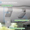 imageYuoyar 2 Packs Magnetic Sunglass Holder for Car Visor  Universal Sunglasses Clip for Different Size Eyeglasses  Convenient Interior Car Accessories GreyGrey