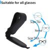 imageYuoyar 2 Packs Magnetic Sunglass Holder for Car Visor  Universal Sunglasses Clip for Different Size Eyeglasses  Convenient Interior Car Accessories GreyBlack