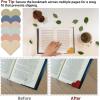 imageYuoyar 30Pcs Leather Heart Book Marks for Reading Women  Cute Bookmarks for Book Lovers  Unique Gifts for Women