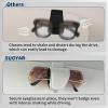 imageYuoyar Magnetic Sunglass Holder Clip for Car Visor  Leather Glasses Case Hangs Sunglasses on Sun Visor  Car Accessory for Holding Sunglasses 2 Grey