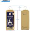 imageYuoyar Portable Handicap Placard Holder for Auto  Ultra Transparent Handicapped Placard Holder Protector Hanger Sleeve  Placard Holder for Disability Parking OffWhiteOffwhite