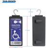 imageYuoyar Portable Handicap Placard Holder for Auto  Ultra Transparent Handicapped Placard Holder Protector Hanger Sleeve  Placard Holder for Disability Parking OffWhiteblack