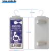 imageYuoyar Portable Handicap Placard Holder for Auto  Ultra Transparent Handicapped Placard Holder Protector Hanger Sleeve  Placard Holder for Disability Parking OffWhitegrey
