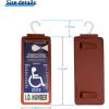 imageYuoyar Portable Handicap Placard Holder for Auto  Ultra Transparent Handicapped Placard Holder Protector Hanger Sleeve  Placard Holder for Disability Parking OffWhitered
