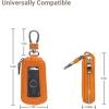 imageYuoyar Premium Leather Key Fob Case  Universal Car Key HolderOrange