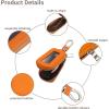 imageYuoyar Premium Leather Key Fob Case  Universal Car Key HolderOrange