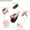 imageYuoyar Premium Leather Key Fob Case  Universal Car Key HolderPink