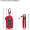imageYuoyar Premium Leather Key Fob Case  Universal Car Key HolderRed