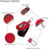 imageYuoyar Premium Leather Key Fob Case  Universal Car Key HolderRed