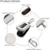 imageYuoyar Premium Leather Key Fob Case  Universal Car Key HolderWhite