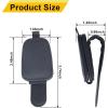 imageYuoyar Sunglass Holder for Car Magnetic Leather Sunglasses Holder and Ticket Card Clip Car Visor Accessories 2 Packs BlackBlack