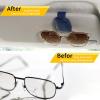 imageYuoyar Sunglass Holder for Car Magnetic Leather Sunglasses Holder and Ticket Card Clip Car Visor Accessories 2 Packs BlackBlue
