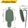 imageYuoyar Sunglass Holder for Car Magnetic Leather Sunglasses Holder and Ticket Card Clip Car Visor Accessories 2 Packs BlackGreen