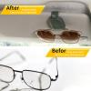 imageYuoyar Sunglass Holder for Car Magnetic Leather Sunglasses Holder and Ticket Card Clip Car Visor Accessories 2 Packs BlackGreen