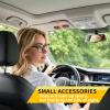 imageYuoyar Sunglass Holder for Car Magnetic Leather Sunglasses Holder and Ticket Card Clip Car Visor Accessories 2 Packs BlackPINK