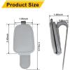 imageYuoyar Sunglass Holder for Car Magnetic Leather Sunglasses Holder and Ticket Card Clip Car Visor Accessories 2 Packs BlackSilver Grey