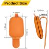 imageYuoyar Sunglass Holder for Car Magnetic Leather Sunglasses Holder and Ticket Card Clip Car Visor Accessories 2 Packs Blackorange