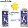 imageYuoyar Ultra Transparent Handicap Placard Holder for Auto  Durable Placard Holder for Disability Parking with Large Hanger 1Pcs Grey2Pcs Grey