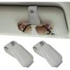 imageYuoyar 2 Packs Magnetic Sunglass Holder for Car Visor  Universal Sunglasses Clip for Different Size Eyeglasses  Convenient Interior Car Accessories GreyGrey