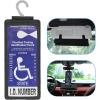 imageYuoyar Portable Handicap Placard Holder for Auto  Ultra Transparent Handicapped Placard Holder Protector Hanger Sleeve  Placard Holder for Disability Parking OffWhiteblack