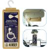 imageYuoyar Portable Handicap Placard Holder for Auto  Ultra Transparent Handicapped Placard Holder Protector Hanger Sleeve  Placard Holder for Disability Parking OffWhiteOffwhite