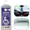 imageYuoyar Ultra Transparent Handicap Placard Holder for Auto  Durable Placard Holder for Disability Parking with Large Hanger 1Pcs Grey1Pcs Grey