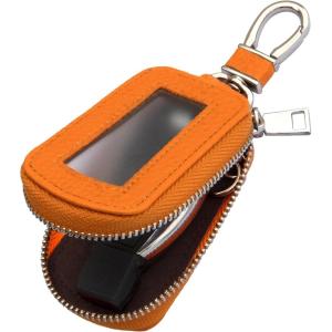 imageYuoyar Premium Leather Key Fob Case  Universal Car Key HolderOrange