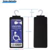 imageYuoyar Ultra Transparent Handicap Placard Holder for Auto  Durable Placard Holder for Disability Parking with Large Hanger 1Pcs Black1Pcs Black