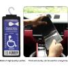 imageYuoyar Ultra Transparent Handicap Placard Holder for Auto  Durable Placard Holder for Disability Parking with Large Hanger 1Pcs Black1Pcs Black