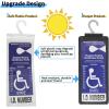 imageYuoyar Ultra Transparent Handicap Placard Holder for Auto  Durable Placard Holder for Disability Parking with Large Hanger 1Pcs Black1Pcs Black