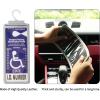 imageYuoyar Ultra Transparent Handicap Placard Holder for Auto  Durable Placard Holder for Disability Parking with Large Hanger 1Pcs Black1Pcs Grey