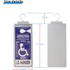 imageYuoyar Ultra Transparent Handicap Placard Holder for Auto  Durable Placard Holder for Disability Parking with Large Hanger 1Pcs Black1Pcs Grey