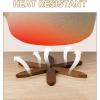 imageYuoyar Trivets Wooden TreeShaped Sapeli Wood Drink Trivets Set for Coffee Table Kitchen Table DecorWood1