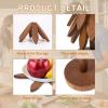 imageYuoyar Trivets Wooden TreeShaped Sapeli Wood Drink Trivets Set for Coffee Table Kitchen Table DecorWood1