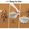 imageYuoyar Trivets Wooden TreeShaped Sapeli Wood Drink Trivets Set for Coffee Table Kitchen Table DecorWood1