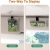 imageYuoyar 4 Pcs Magnetic Car Picture Holder for Visor  Car Photo Holder with Clips for Easy Display  Visor Clip Photo Frame for 3 Inch Photos