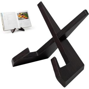 imageYuoyar Wooden Cookbook Stand for Kitchen Counter  Detachable Recipe Book Holder  Kitchen Decor and Accessories